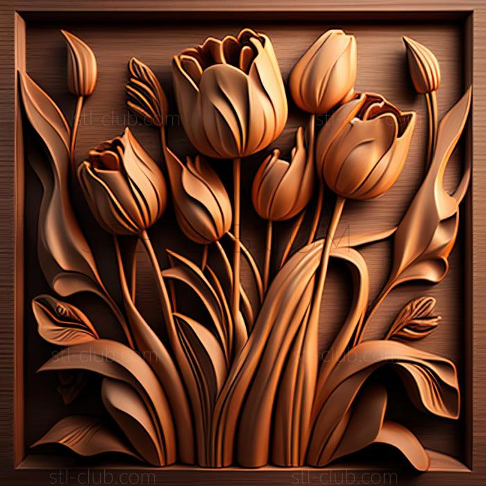 3D model st Tulips (STL)